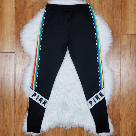 VS PINK Rainbow Stripe Skinny Track Pant - Picture 9 of 15
